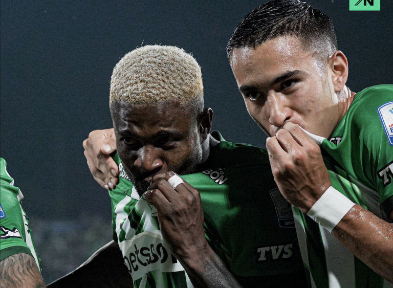 Nacional goleó y humilló a Santa Fe, con Juárez otra vez expulsado
